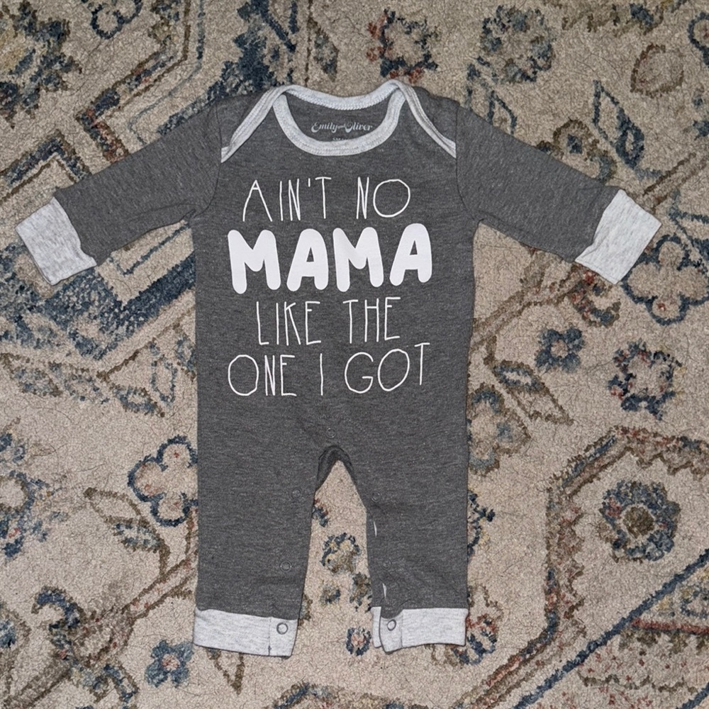 Gray Kids One Piece by Emily and Oliver